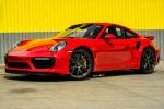 Porsche 911 Turbo S Red on Vossen Wheels (VPS-306) 2017 года